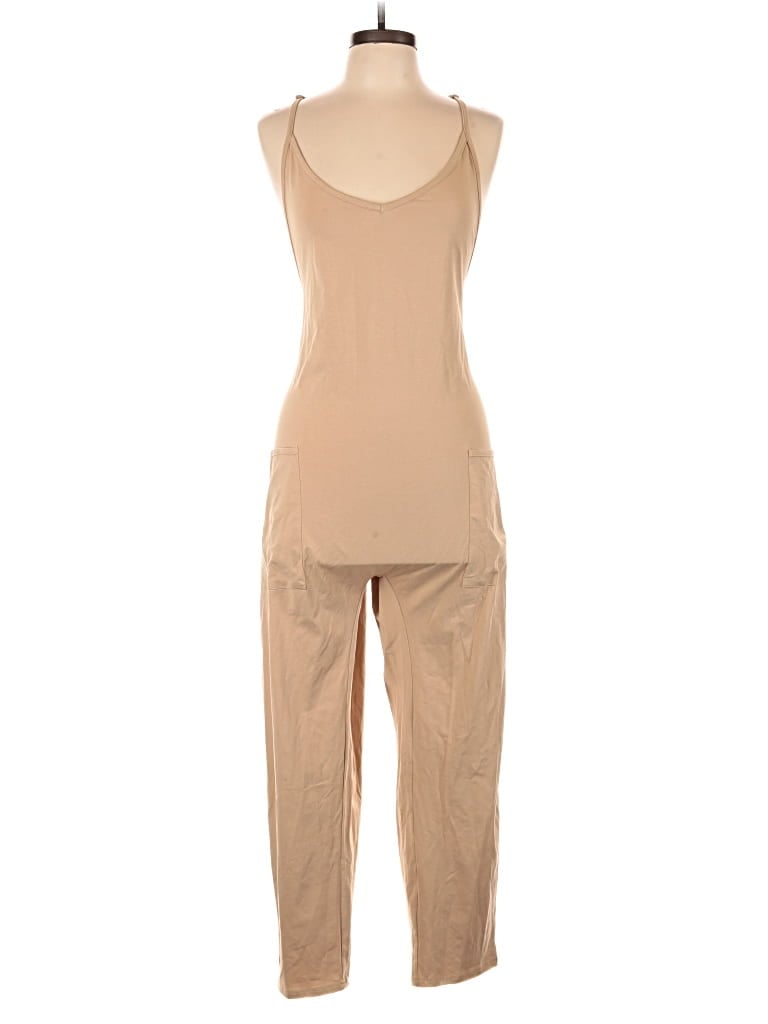 Pre-owned Unbranded Jumpsuit In Tan