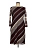 Studio One Chevron-herringbone Burgundy Casual Dress Size 10 - photo 1