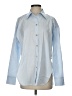 Vince. Color Block Blue Long Sleeve Button-Down Shirt Size S - photo 1