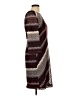 Studio One Chevron-herringbone Burgundy Casual Dress Size 10 - photo 4