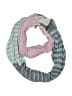 Assorted Brands 100% Viscose Stripes Teal White Scarf One size - photo 1