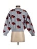 find me now Print Blue Gray Pullover Sweater Size S - photo 2