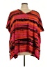 Avenue 100% Polyester Orange Short Sleeve Blouse Size 30 - 32 Plus - photo 1