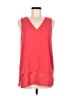 MICHAEL Michael Kors 100% Polyester Red Sleeveless Top Size M - photo 1