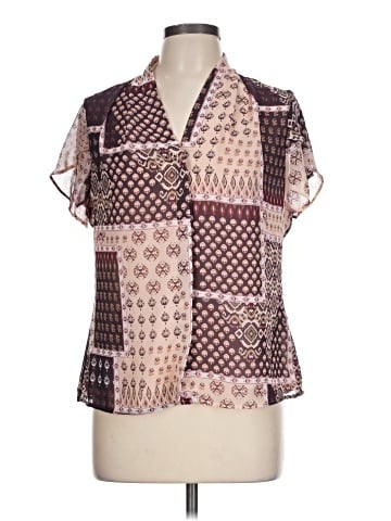 Calvin Klein Short Sleeve Blouse (view 1)