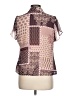 Calvin Klein 100% Polyester Brown Short Sleeve Blouse Size L (petite) - photo 2