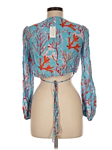 MILLY Cabana 3/4 Sleeve Blouse (view 2)