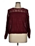 Sézane 100% Linen Burgundy Pullover Sweater Size XL (estimated) - photo 1