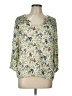 WallpapHER 100% Rayon Green 3/4 Sleeve Blouse Size L - photo 1
