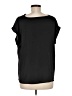 Express 100% Polyester Black Short Sleeve Top Size M - photo 2