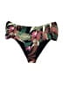 New Beach Tropical Black Swimsuit Bottoms Size 10 (estimated) - photo 1