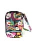 Vera Bradley Graphic Floral Multi Color Purple Wristlet One size - photo 1