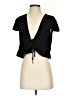 About Us 100% Polyester Black Short Sleeve Top Size S - photo 1