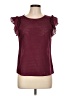 Assorted Brands Burgundy Short Sleeve Top Size L (estimated) - photo 1