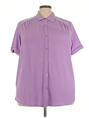 Woman Within Short Sleeve Blouse (view 1)