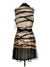 DKNY 100% Polyester Stripes Brown Cocktail Dress Size 12 - photo 2