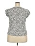 On 34th 100% Supima Cotton Silver Short Sleeve Top Size 2X - photo 2