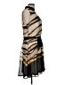 DKNY 100% Polyester Stripes Brown Cocktail Dress Size 12 - photo 4