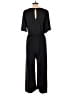 Lush Solid Black Jumpsuit Size L - photo 2