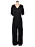 Lush Solid Black Jumpsuit Size L - photo 1
