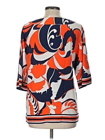 Trina Turk 3/4 Sleeve Silk Top (view 2)