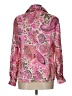 Zara Paisley Pink Long Sleeve Blouse Size L - photo 2