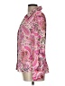 Zara Paisley Pink Long Sleeve Blouse Size L - photo 5