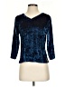 Russ Berens Blue 3/4 Sleeve Top Size S - photo 1