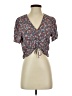 Cotton On Blue Short Sleeve Blouse Size S - photo 1