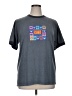 Unbranded Color Block Gray Short Sleeve T-Shirt Size XL (estimated) - photo 1