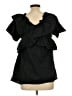 Hayden 100% Cotton Black Short Sleeve Blouse Size L - photo 2