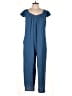 Zesica 100% Polyester Solid Blue Jumpsuit Size L - photo 1