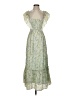Greylin 100% Polyester Paisley Green Casual Dress Size XS - photo 1
