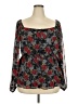 City Chic 100% Polyester Black Long Sleeve Blouse Size 18 Plus (M) - photo 1