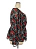 City Chic 100% Polyester Black Long Sleeve Blouse Size 18 Plus (M) - photo 4