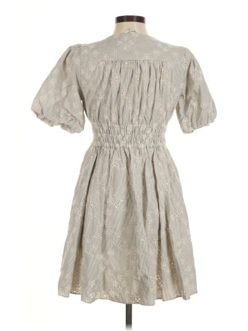 Madewell Eyelet Sophia Mini Dress in Stripe (view 2)
