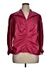 Talbots 100% Silk Burgundy 3/4 Sleeve Silk Top Size XL (estimated) - photo 1