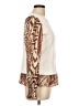 Fate 100% Cotton Animal Print Ivory Pullover Sweater Size L - photo 4