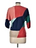 Chico's Color Block Red Pullover Sweater Size Lg (2) - photo 2