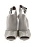 Donald J Pliner 100% Leather Gray Heels Size 7 1/2 - photo 2