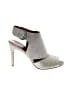 Donald J Pliner 100% Leather Gray Heels Size 7 1/2 - photo 1