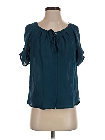Joie Short Sleeve Silk Top (view 1)