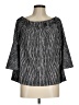 Mud Pie Black 3/4 Sleeve Blouse Size M - photo 1