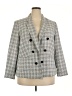 Bar III 100% Polyester Houndstooth Gray Blazer Size 2X - photo 1