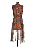 Caroline Constas Paisley Orange Cocktail Dress Size M - photo 2