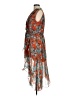 Caroline Constas Paisley Orange Cocktail Dress Size M - photo 5