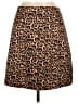 J.Crew Collection 100% Polyester Animal Print Brown Casual Skirt Size 8 - photo 2