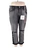 Jessica Simpson Graphic Gray Jeans Size 22 - photo 1