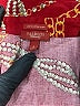 Talbots 100% Cotton Paisley Red Long Sleeve Blouse Size 4 - photo 7