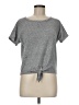 Caution to the Wind 100% Polyester Gray Short Sleeve Top Size M - photo 1